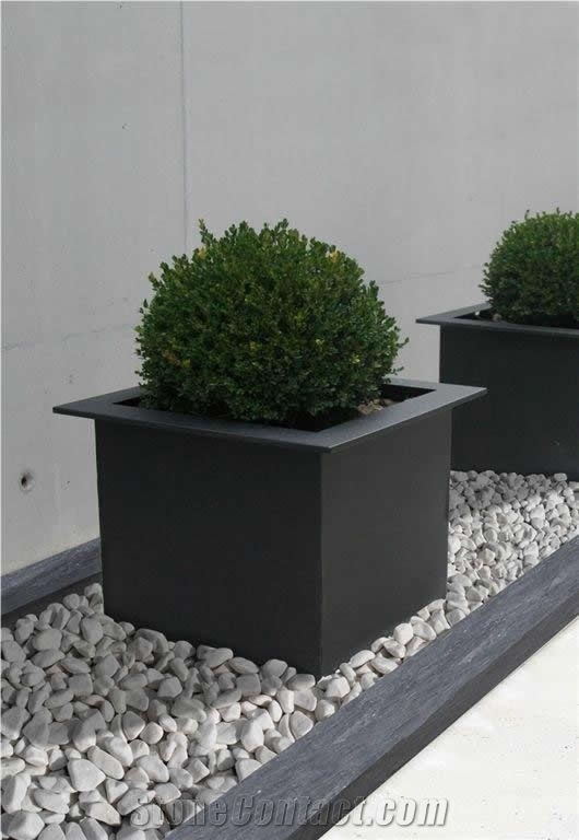 Rounded White Marble Pebble Jbernardos