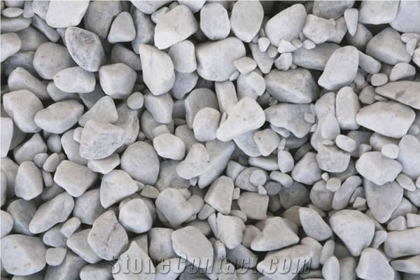 Rounded White Marble Pebble Jbernardos