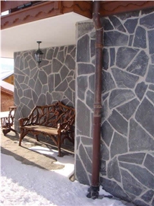 Wall And Floor Covering With Jbernardos Grey Slate Flagstone
