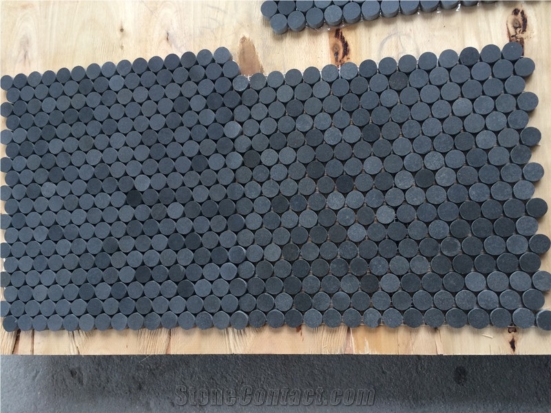 Black Basalt Mosaic Tiles