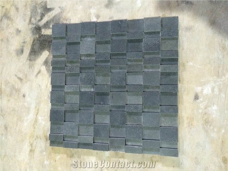 Black Basalt Mosaic Tiles
