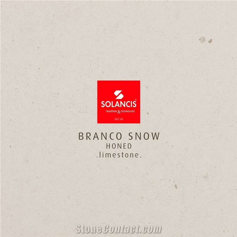 Branco Snow Limestone Honed Tiles, Slabs