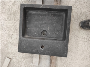 China Blue Limestone Wash Basins