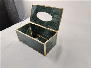Green Marble Tissue Box