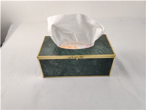 Green Marble Tissue Box