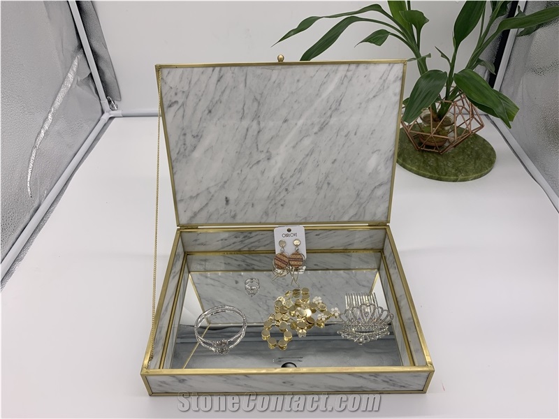Marble Hand Work Jewelry Boxes