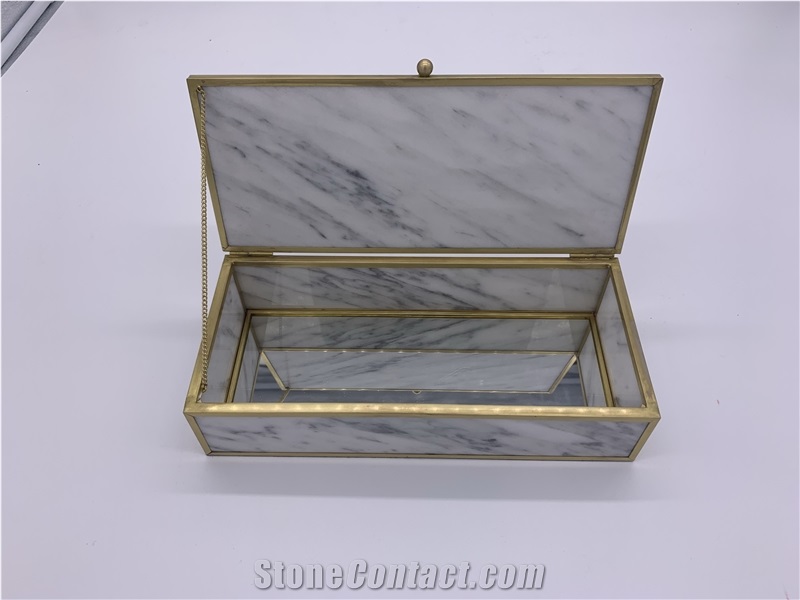 Marble Hand Work Jewelry Boxes