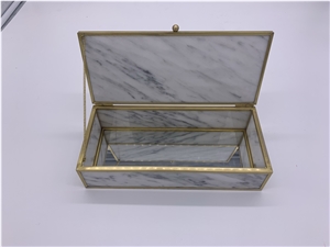Marble Hand Work Jewelry Boxes