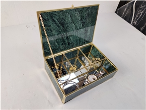 Marble Hand Work Jewelry Boxes