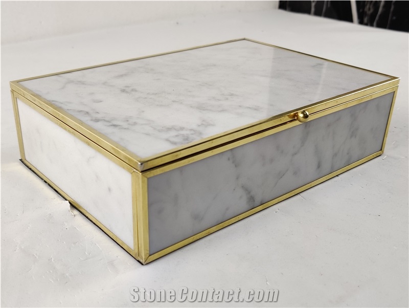 Marble Hand Work Jewelry Boxes