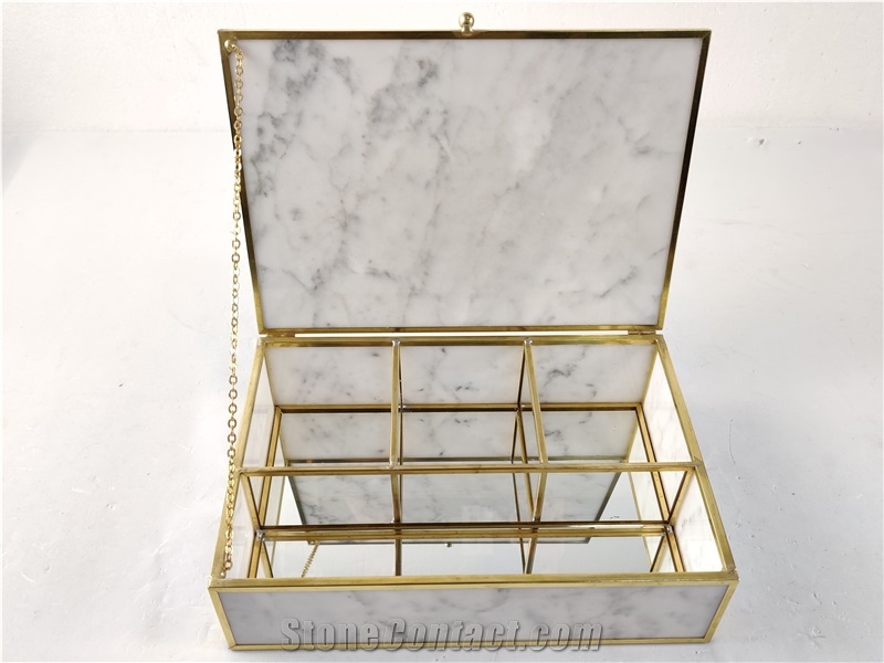 Marble Hand Work Jewelry Boxes