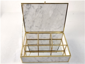 Marble Hand Work Jewelry Boxes