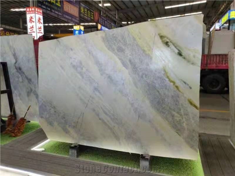 Sky Blue Marble Green Countertop Blue Marble Island Top