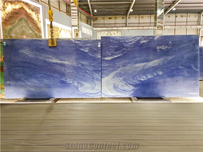 Azul Macaubas Blue Quartzite Cross Cut Polished Slabs