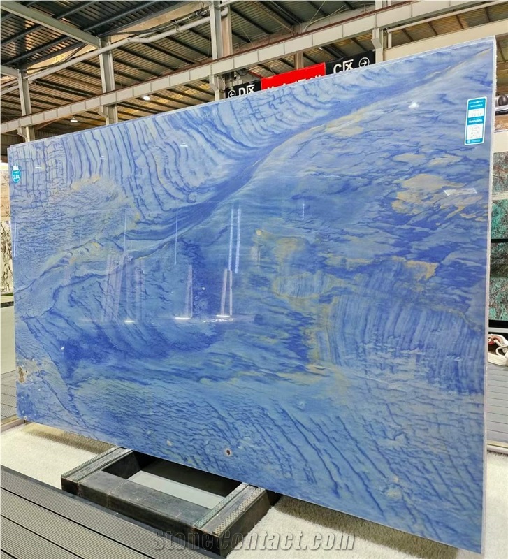 Azul Macaubas Blue Quartzite Cross Cut Polished Slabs