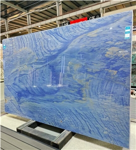 Azul Macaubas Blue Quartzite Cross Cut Polished Slabs
