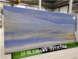 Azul Macaubas Blue Quartzite Cross Cut Polished Slabs