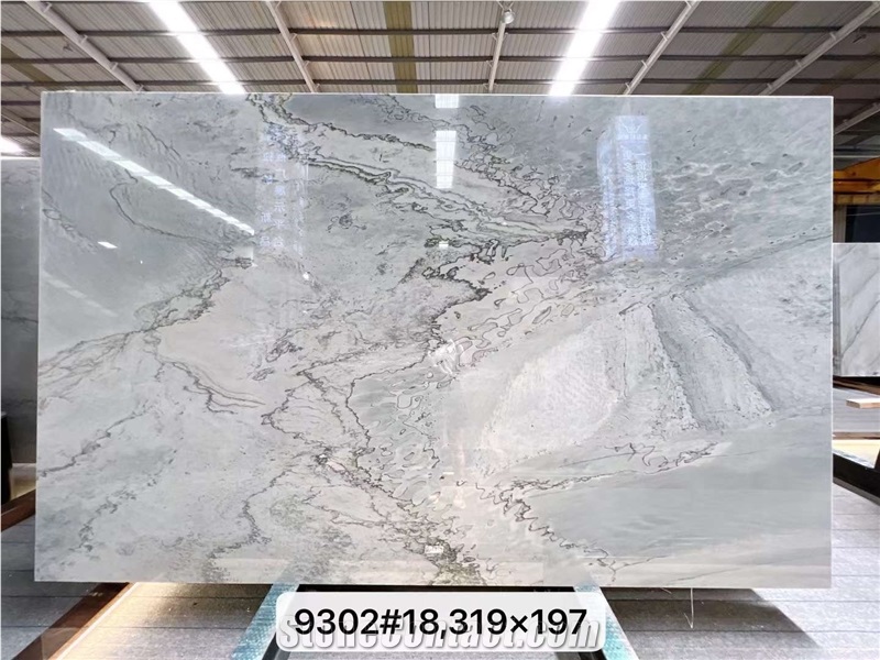 Calacatta Blue Natural Marble Slabs And Floor Wall Tiles