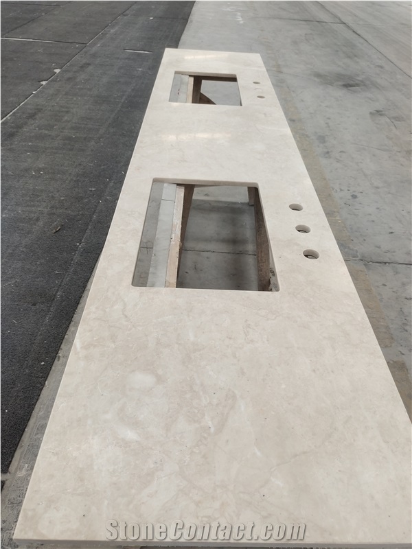 White Quartz Vanity Top