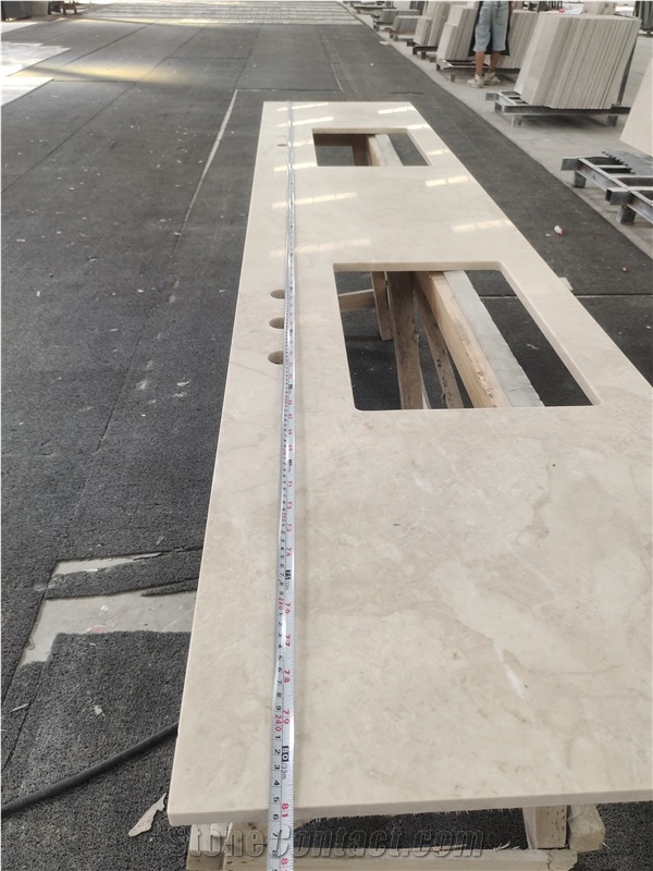 White Quartz Vanity Top
