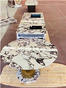 Calacatta Viola Marble Polished Slab Stone For Wall And Floor Applications
