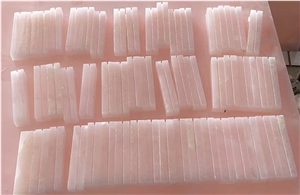 Pink Onyx Natural Stone Card Holders For Home Decor