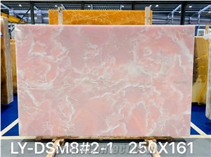 Pure Pink Onyx Slab Tile Stone For Wall Tv Background Pure Pink Onyx Slab Tile Stone For Wall Tv Background