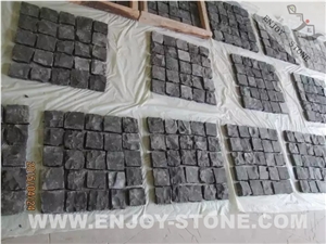 Absolute Black Granite Cobblestone Driveway Patio Paver