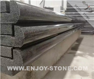 Anti-Slip G654 Sesame Dark Grey Granite Swimming Pool Coping Stone