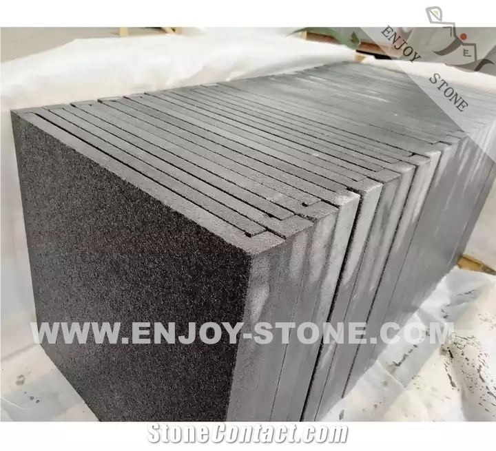 Anti-Slip G654 Sesame Dark Grey Granite Swimming Pool Coping Stone