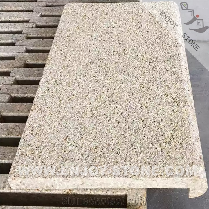 Anti-Slip G682 Yellow Granite Swimming Pool Coping Stone