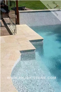 Anti-Slip G682 Yellow Granite Swimming Pool Coping Stone