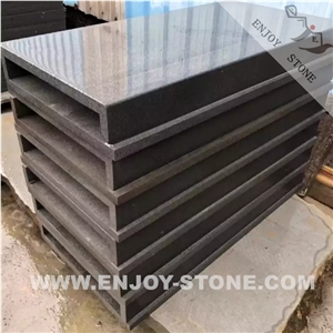 Bullnose Hainan Black Basalt Pool Paving Tiles