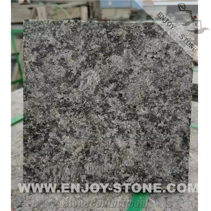 Flamed Butterfly Green Granite Stone Tiles For Paving
