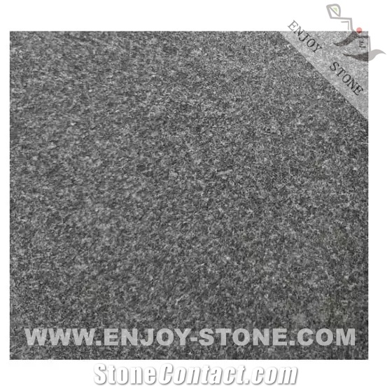 Flamed China Absolute Black Granite Tiles