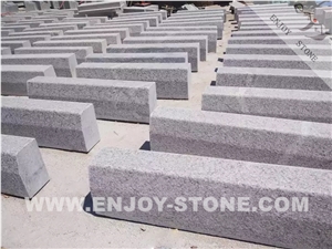 Flamed G603 Grey White Granite Curb Stone