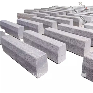 Flamed G603 Grey White Granite Curb Stone