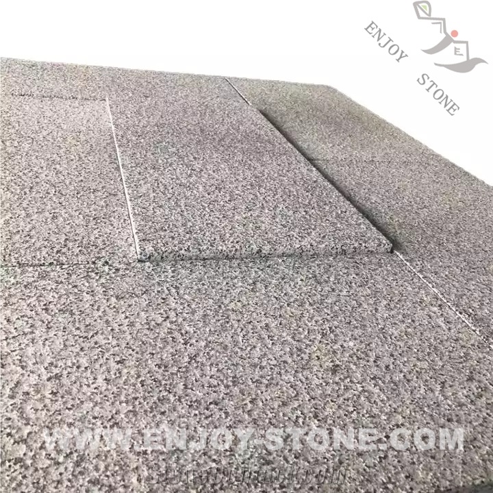 Flamed G654 Sesame Dark Grey Granite Tiles