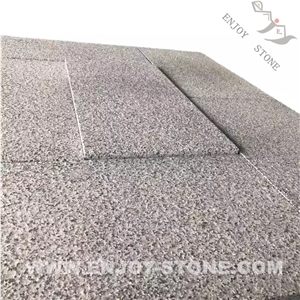 Flamed G654 Sesame Dark Grey Granite Tiles