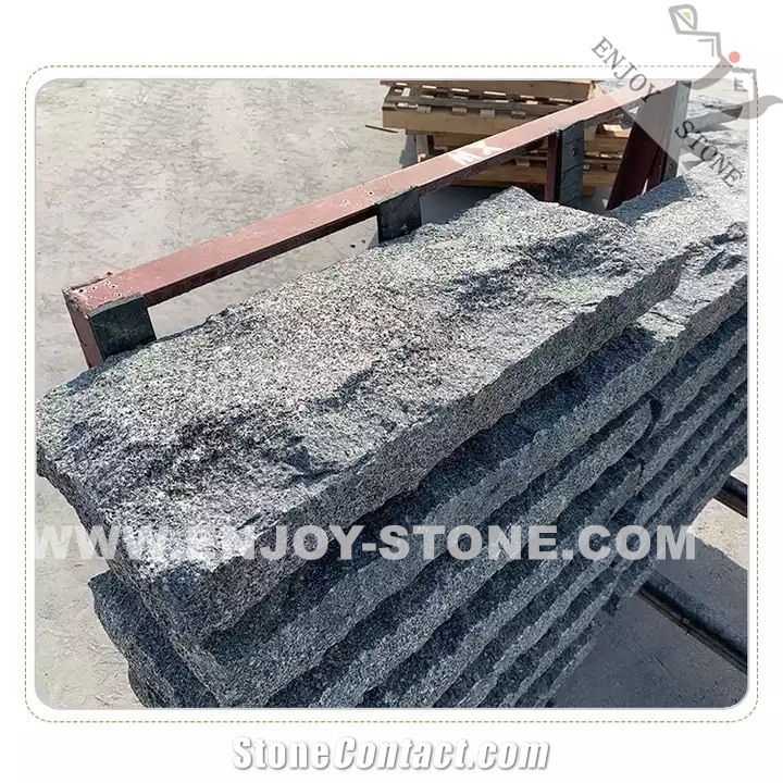 G654 Dark Grey Granite Mushroom Stone Wall Tiles