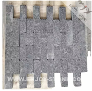 Natural Mongolia Black Granite Mosaic Tiles