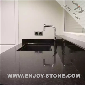 New China Black Granite Kitchen Countertop Polished