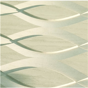 Moca Venato Limestone CNC Wall Panels
