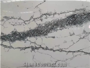 Calacata White Quartz Slabs& Tiles Engineered Stone