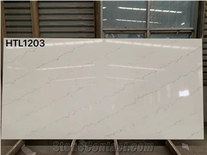 Calacata White Quartz Slabs& Tiles Engineered Stone