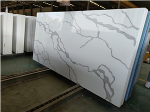 Calacatta White Engineered Artificial Stone Quartz Slabs