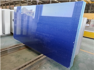 Crystal Blue Engineered Stone Quartz Artificial Stone Slabs