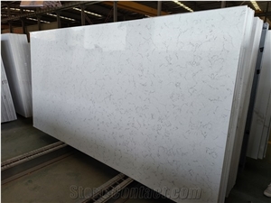 White With Vein Quartz Slabs Stone  Engineered Stone