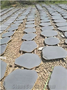 China Grey Basalt Flagstone Irregular Pavers Stone