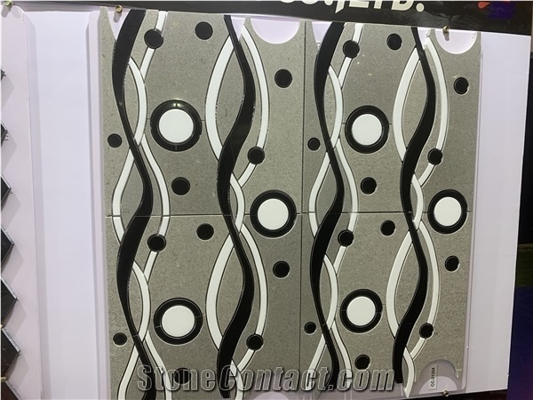 Customer Design New Pattern Jazz White Volakas Marble Mosaic